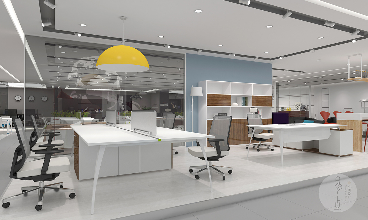 辦公家具形象店空間展示設(shè)計 易點設(shè)計代理的專業(yè)實踐